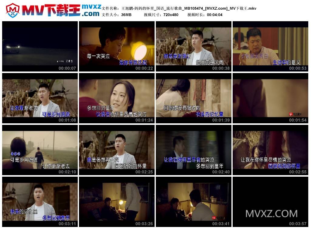 王旭鹏-妈妈的怀里_国语_流行歌曲_MB105474